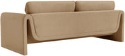 Sloan 86" Velvet Upholstered Sofa in Camel - 199Camel-S