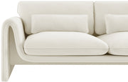 Sloan 86" Velvet Upholstered Sofa in Cream - 199Cream-S