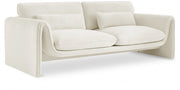 Sloan 86" Velvet Upholstered Sofa in Cream - 199Cream-S