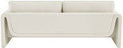 Sloan 86" Velvet Upholstered Sofa in Cream - 199Cream-S