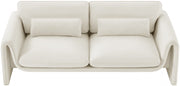 Sloan 86" Velvet Upholstered Sofa in Cream - 199Cream-S