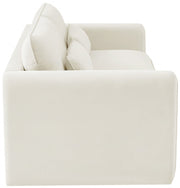 Sloan 86" Velvet Upholstered Sofa in Cream - 199Cream-S