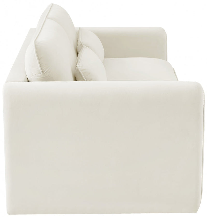 Sloan 86" Velvet Upholstered Sofa in Cream - 199Cream-S