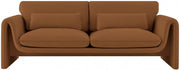 Sloan 86" Velvet Upholstered Sofa in Saddle - 199Saddle-S