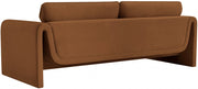 Sloan 86" Velvet Upholstered Sofa in Saddle - 199Saddle-S