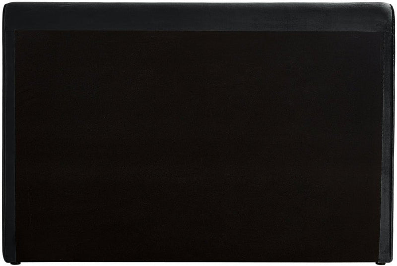 Sloan Velvet King Bed (3 Boxes) Black - Gate FurnitureKing Bed