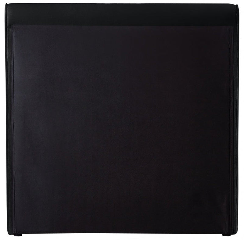 Sloan Velvet Twin Bed (3 Boxes) Black - Gate FurnitureTwin Bed