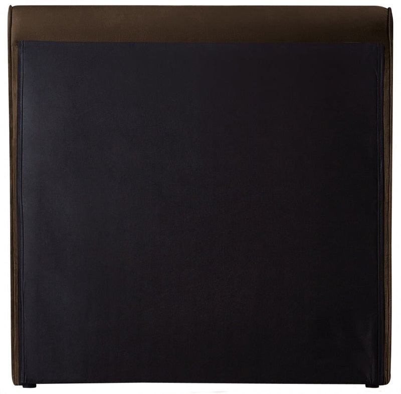 Sloan Velvet Twin Bed (3 Boxes) Brown - Gate FurnitureTwin Bed