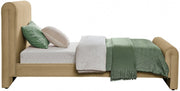 Sloan Velvet Twin Bed (3 Boxes) Camel - Gate FurnitureTwin Bed