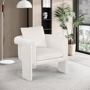 Sloan Velvet Upholstered Accent Chair in Cream - 424Cream