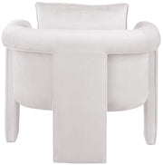 Sloan Velvet Upholstered Accent Chair in Cream - 424Cream