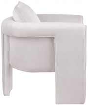 Sloan Velvet Upholstered Accent Chair in Cream - 424Cream
