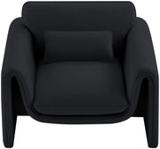 Sloan Velvet Upholstered Chair in Black - 199Black-C