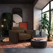 Sloan Velvet Upholstered Chair in Brown - 199Brown-C