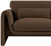 Sloan Velvet Upholstered Chair in Brown - 199Brown-C