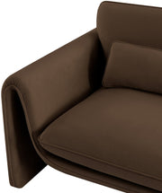 Sloan Velvet Upholstered Chair in Brown - 199Brown-C