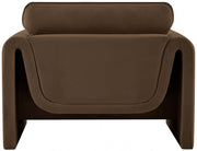 Sloan Velvet Upholstered Chair in Brown - 199Brown-C