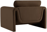 Sloan Velvet Upholstered Chair in Brown - 199Brown-C