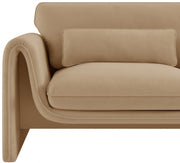 Sloan Velvet Upholstered Chair in Camel - 199Camel-C