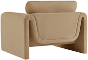 Sloan Velvet Upholstered Chair in Camel - 199Camel-C