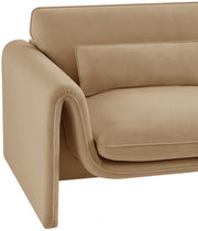 Sloan Velvet Upholstered Chair in Camel - 199Camel-C