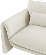 Sloan Velvet Upholstered Chair in Cream - 199Cream-C