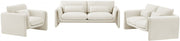 Sloan Velvet Upholstered Chair in Cream - 199Cream-C