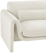 Sloan Velvet Upholstered Chair in Cream - 199Cream-C