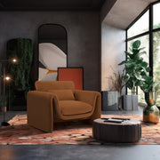 Sloan Velvet Upholstered Chair in Saddle - 199Saddle-C