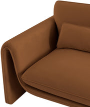 Sloan Velvet Upholstered Chair in Saddle - 199Saddle-C