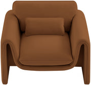Sloan Velvet Upholstered Chair in Saddle - 199Saddle-C