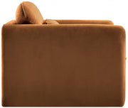 Sloan Velvet Upholstered Chair in Saddle - 199Saddle-C