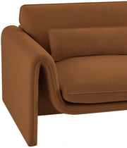 Sloan Velvet Upholstered Chair in Saddle - 199Saddle-C