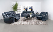 Sloane Upholstered Padded Arm Recliner Chair Blue - 610273