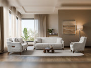Smart 3-pieces (Sofa & Loveseat & Chair) Livingroom Set in Cream - 200-ST-SMA-HENRY05-321