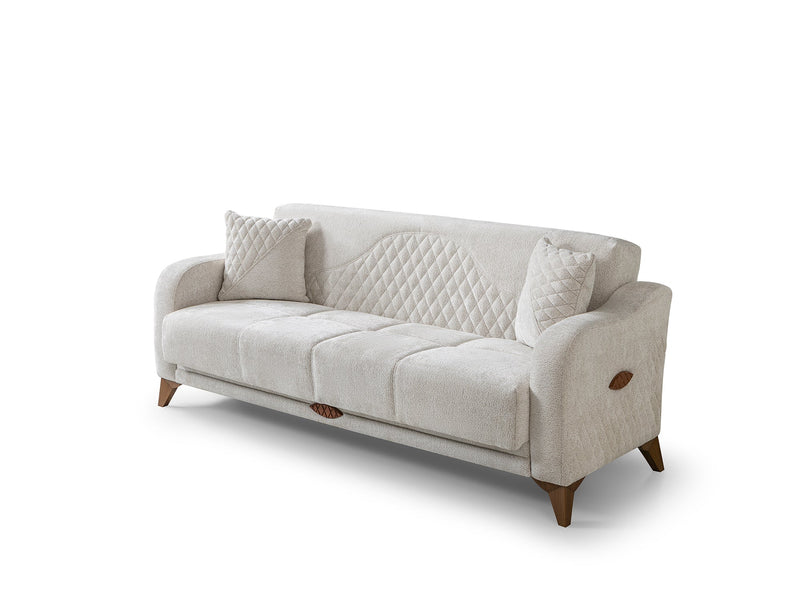 Smart 3-pieces (Sofa & Loveseat & Chair) Livingroom Set in Cream - 200-ST-SMA-HENRY05-321