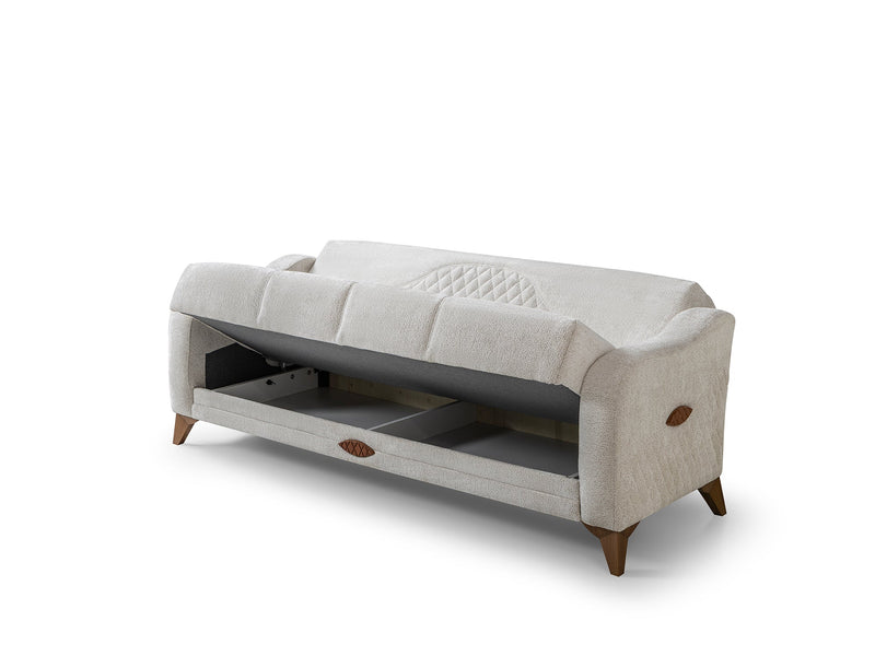 Smart 3-pieces (Sofa & Loveseat & Chair) Livingroom Set in Cream - 200-ST-SMA-HENRY05-321