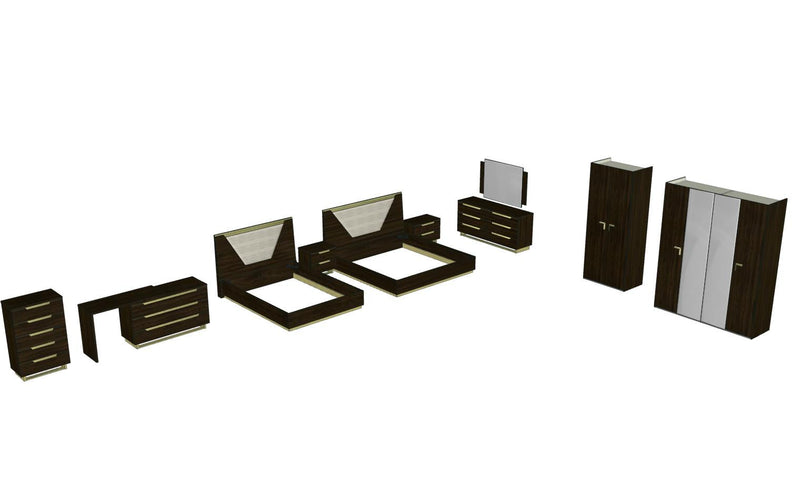 Smart Bedroom Walnut by Camelgroup – Italy SET - p12681