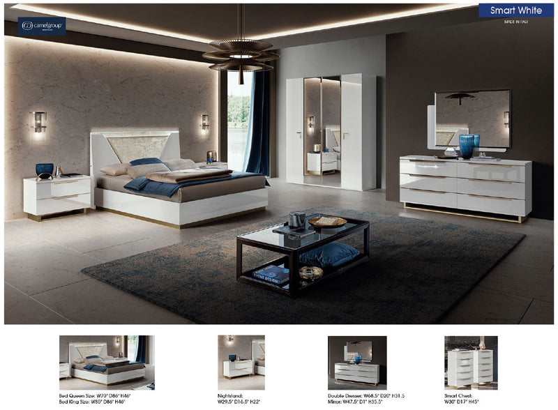 Smart Bedroom White by Camelgroup – Italy SET - p11763