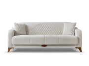 Smart Convertible Loveseat in Cream - 200-ST-SMA-HENRY05-2