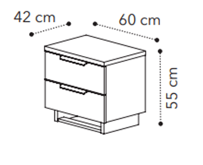 Smart Mini Night Stand Walnut - i39650