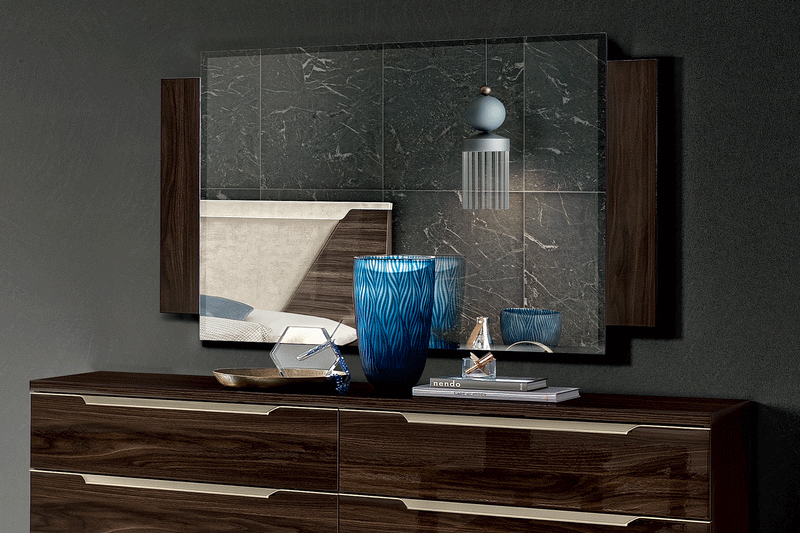 Smart Walnut Mirror - i37955 - Gate Furniture