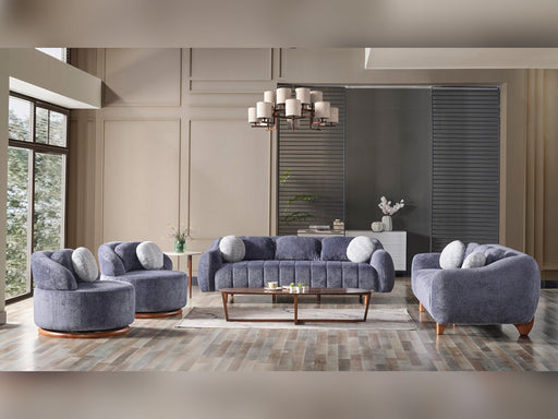Snowy 3-pieces (Sofa & Loveseat & Swivel Chair) Livingroom Set Anthracite in Anthracite - 101-SNO-ROMAA-321