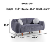 Snowy Living Room Set - Gate FurnitureLiving Room Sets