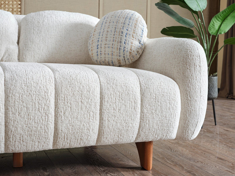 Snowy Living Room Set - Gate FurnitureLiving Room Sets