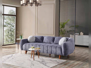 Snowy Stationary Sofa Anthracite in Anthracite - 101-SNO-ROMAA-3