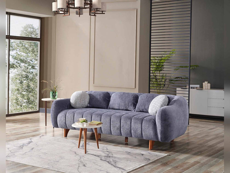 Snowy Stationary Sofa Anthracite in Anthracite - 101-SNO-ROMAA-3
