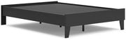 Socalle Black Full Platform Bed from Ashley - Luna Furniture