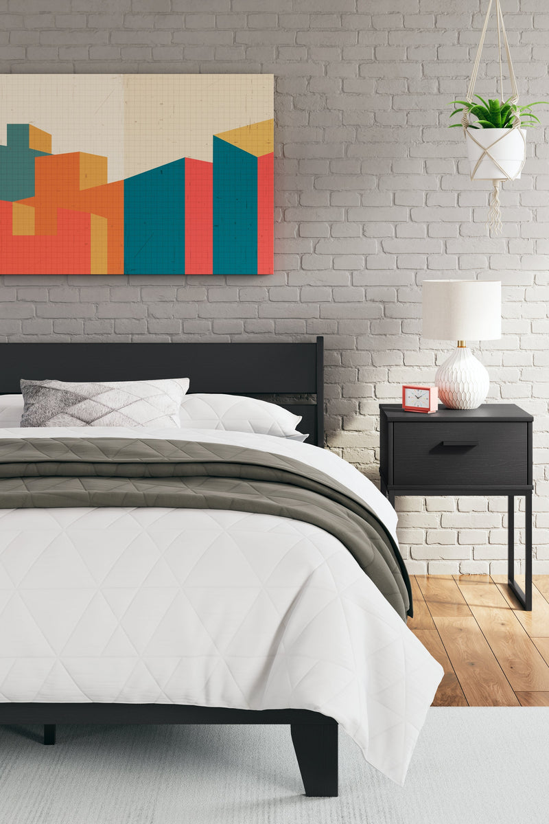 Socalle Black Nightstand - EB1865-291