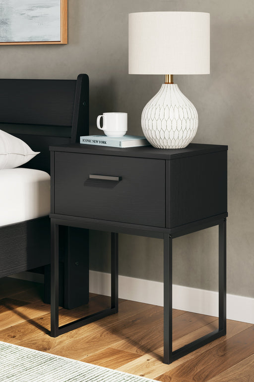 Socalle Black Nightstand - EB1865-291